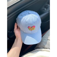 Nueva Gorra de Béisbol Ajustable de 6 Paneles 2024, Estilo Instagram, Inspirada en Corea, Unisex, Diseño de Hojas Bordadas a Máquina, Algodón con PVC