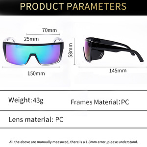 Gafas DE SEGURIDAD Z87 de alta calidad, lentes de resistencia al impacto de PC, gafas de sol deportivas para hombres y mujeres, marco de gran tamaño, diseñador de logotipo personalizado - Product Image 5