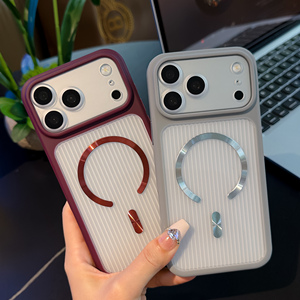 เคสแม่เหล็กแบบโปร่งแสงลายลูกฟูกใหม่ สำหรับ iPhone 17 16 15 14 Plus 13 12 11 Pro Max ป้องกันการกระแทก - Product Image 1