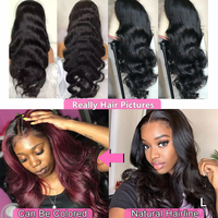 Perruque Bob Mi-longue en Cheveux Indiens Remy Bruts Pré-Pluckés et Pré-Coupés, Ondulée, pour Femme, avec Dentelle Frontale Sans Colle, Densité 250%, Perruque en Cheveux Humains