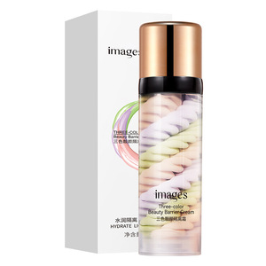 Venta al por mayor refrescante hidratante natural rejuvenecedor maquillaje claro tricolor Arco Iris crema de aislamiento - Product Image 5