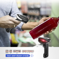 Escáner y Lector de Códigos QR 1D 2D JR JR05W, Escáner de Códigos de Barras Inalámbrico USB del Fabricante Chino con Estado de Stock