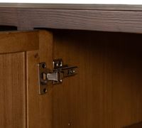 Mueble de TV de Madera Maciza Estilo Rústico Americano - Directo de Fábrica, Personalizable