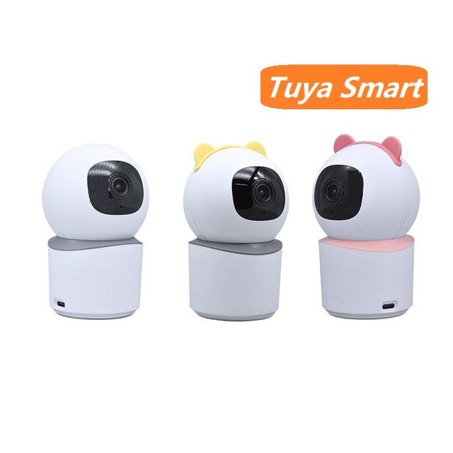 2k Tuya Motion and Sound Detection Smart Sock Night Vision Wireless Camera Baby Monitor