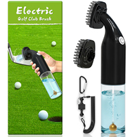 Nouveauté Cadeau de Noël Brosse électrique pour club de golf avec bouteille d'eau Accessoires de golf Nettoyeur de golf