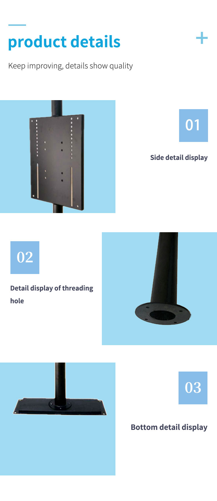 Manual 360 degree rotation Cabinet living room furniture led tv Screen stands bracket wall tv mounts tabletop TV bracket lift