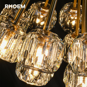 Lámpara de Techo RHOEM RH de 24 Pulgadas, <span class=keywords><strong>Cristal</strong></span> K9, Latón Sólido, para Venta al Por Mayor - Product Image 5