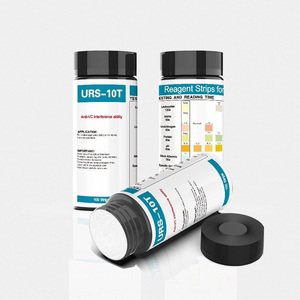 Bandelettes de test urinaire 10 paramètres URS-10T – Kit d'analyse réactif pour <span class=keywords><strong>pH</strong></span> urinaire 10 paramètres - Product Image 2