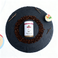 Boîte en fer blanc de qualité alimentaire de 150g et 300g pour café en grains, scellée, de luxe, hermétique, avec bouchon à vis, pour poudre de café, avec impression offset, vente en gros