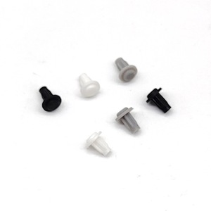 Tampons anti-collision en silicone, trou de 5 mm, blanc, gris, noir, protection des coins des portes, des armoires et des murs, réduction du bruit silencieuse - Product Image 4