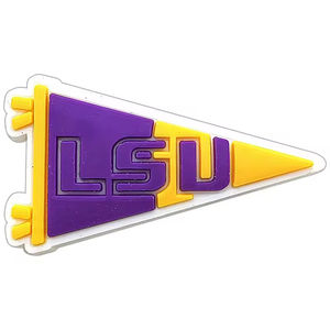 Aksesori sepatu karet PVC, hiasan sepatu Rugby DIY tim sepak bola Amerika, jimat sepatu harimau <span class=keywords><strong>Lsu</strong></span> - Product Image 2