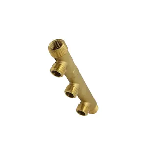 export to Italy two inlets and three outlets bsp thread brass water manifolds