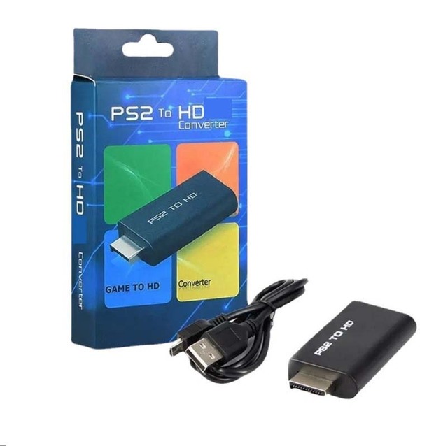 Adapter for PS2 to HD Converter Game to HD AV Converter for PS2 HD TV Converter