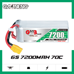 GNB GAONENG 6S 7200mah 22.2V 70C 140C XT90 RC แบตเตอรี่ลิโปสำหรับ RC เรือรถแข่งรถบรรทุกอาร์มา RTR เรดแคทเรซซิ่งมอนสเตอร์ - Product Image 2