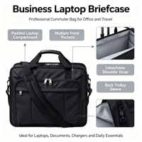 Sac à bandoulière pour ordinateur portable de luxe pour hommes, mallette de voyage étanche pliable, sacoche d'affaires personnalisable avec logo