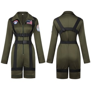 Costume d'uniforme de l'armée américaine personnalisé en gros pour hommes et femmes, cosplay d'Halloween, combinaison de pilote adulte, <span class=keywords><strong>masque</strong></span>, ensembles complets de télévision - Product Image 3