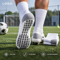 Chaussettes de football en coton fin mat avec revers athlétiques, talon rembourré, adhérence sur le terrain, ajustement sûr, spécifications OEM ODM