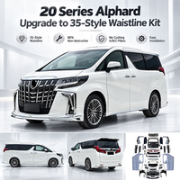 Kit de conversion de jupes latérales style 35 pour Toyota Alphard Vellfire 2008-2014 Série 20, amélioration extérieure