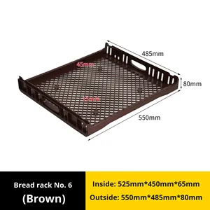 Contenitore <span class=keywords><strong>per</strong></span> Pasticceria in Plastica Solida di Medio Spessore, Riciclabile, <span class=keywords><strong>per</strong></span> <span class=keywords><strong>Pane</strong></span>, Toast, Hamburger e Dolci - Cesto <span class=keywords><strong>per</strong></span> la Cottura - Product Image 6