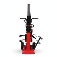 Fendeuse à bois électrique verticale RUIHONG certifiée CE, 10 tonnes, 230V, 3000W, longueur de fendage 650mm, poignée de commande double, réservoir d'huile 7L