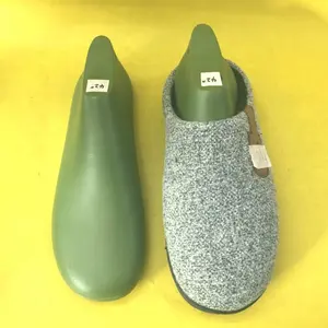 Molde de sapatos de feltro masculino, confecção de calçados em plástico