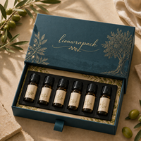 Lionwrapack OEM Coffret de parfum personnalisé avec tiroir, emballage élégant à imprimé botanique, boîte en papier rigide de qualité supérieure