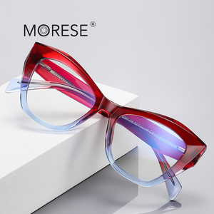 Morese chống ánh sáng màu xanh kính 2197 dày khung TR90 kính quang học người phụ nữ trực tuyến bán buôn Nhà cung cấp - Product Image 1