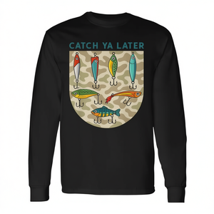 Catch Ya Later Fishing Lures Camo T-shirt à manches longues avec motif Southern Boy - Product Image 3
