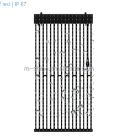Écran LED numérique M-Shine Flexible P15 P16 P25 DIP créatif en maille transparente pour extérieur, rideau, vitrine, grande surface