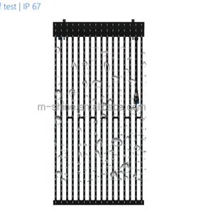 M-Shine Flexible P15 P16 P25 DIP Malla creativa Cortina transparente Pantalla Vidrio Superficie grande Ventana Señalización digital pantalla led - Product Image 4