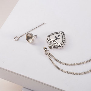 Custom 316L Stainless Steel Memorial Pendant Urn Blank <b>Necklace</b> Cremation Jewelry <b>For</b> <b>Ashes</b> Engraving - Product Image 3