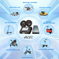 Solutions personnalisées de systèmes E-Drive : Moteur de moyeu sans balais, contrôleur et batterie pour chariot de camping, trottinette électrique, robot logistique