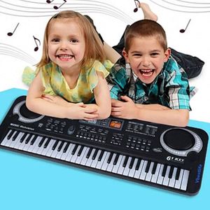 Multi-Function Children Learning Music Toy 61 Keys Piano Keyboard Microphone <b>Electronic</b> Organ Musical Instrument - Product Image 1