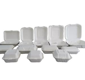 Boîte à clapet en bagasse jetable, contenants d'emballage alimentaire biodégradables <span class=keywords><strong>TIMECO</strong></span> AZSBB001 - Product Image 1