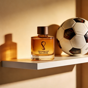Diffuseur de parfum en verre ambré sur le thème du football Coupe du Monde 2026 pour soirées de supporters, vente en gros, décoration d'ambiance pour matchs - Product Image 3