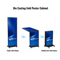 Écran publicitaire haute définition détachable pour affiche numérique LED pliable RAYBO convient aux promotions en magasin.