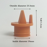 Accessoires de tire-lait électrique et manuel en silicone sans BPA orange avec valve à bec de canard pour l'alimentation et l'allaitement du bébé