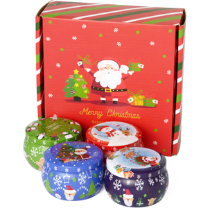 Di lusso Private Label di natale fragranza olio di soia candele profumate di cera - Product Image 2