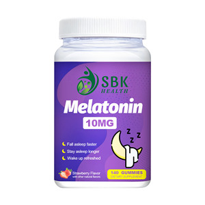 Custom Melatonin Gummies with Sodium Dietary <b>Supplement</b> Improve Sleep Quality Promote Relaxation Gummy Candy - Product Image 1