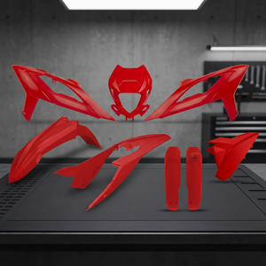 XFUN 2023-2024 Kit Completo in Plastica Beta RR 300 con Supporto Faro ROSSO 063 Accessori Moto Italia - Product Image 3
