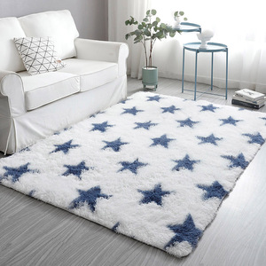 Modern Abstract Soft Plush Fluffy Area <strong>Rugs</strong> for Living Room White <strong>Grey</strong> Shag <strong>Rug</strong> for <strong>Bedroom</strong> - Product Image 2