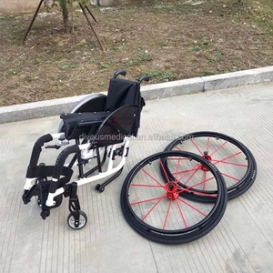 Fauteuil roulant sportif ultra-léger et portable, largeur de siège optionnelle 36/38/40/42 cm, pour personnes handicapées, voyages en plein air - Product Image 4