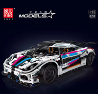 Moule King 13120S 1/8 Technicals Rc Super Racing Car Series Building Blocks Sets 13021 Assembly MOC Car Bricks Jouets éducatifs