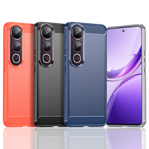 Funda de teléfono de fibra de carbono a prueba de golpes TPU para VIVO V50 Lite - Product Image 1