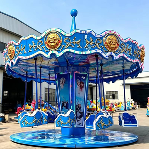 Atracción de Feria Económica, Parque de Atracciones, Carrusel de Columpios para Niños, <span class=keywords><strong>Silla</strong></span> Voladora con Temática Europea - Product Image 5