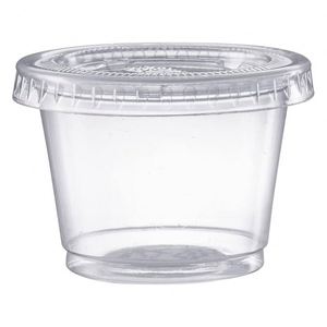 Single Wall <b>Sauce</b> Cups with Lids Available in Different Sizes-1 2 3 4 5 OZ - Product Image 2