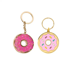 Llavero personalizado de zinc aliado 3D pastel postres - Product Image 2