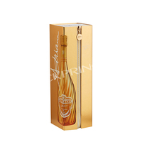 Best-seller Carton rigide de luxe fait à la main boîtes à champagne en papier au toucher doux emballage de boîte à vin pour whisky alcool