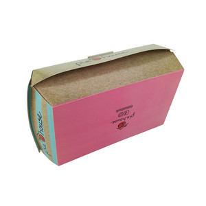 กล่องอาหารฟาสต์ฟู้ดแบบนำกลับบ้าน ยี่ห้อ E-colorpack สำหรับใส่แฮมเบอร์เกอร์ 2 ชิ้น ทำจากกระดาษรีไซเคิล เคลือบ UV - Product Image 4