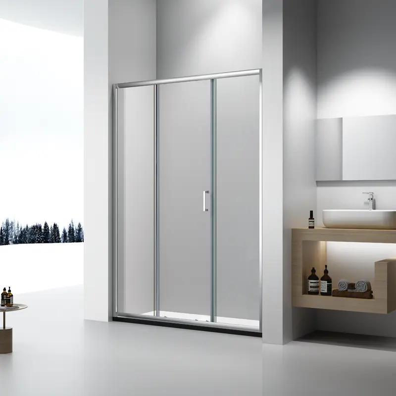 Fabrik gemacht Dusch tür Kabine moderne einfache Badezimmer begehbare Schiebetür Kit
